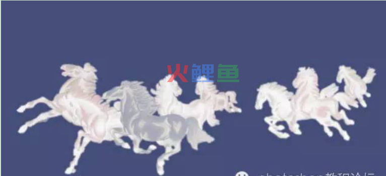 PS图片处理出水晶白马云