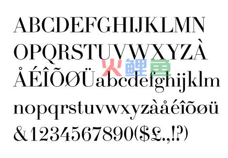 西方常见字体设计种类 西方字体分类