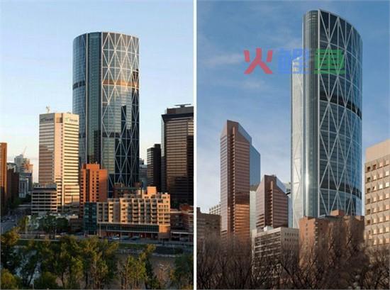 加拿大卡尔加里第一高楼 加拿大弓形写字楼设计建造完成