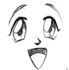 表现喜悦的手绘表情是如何做到的