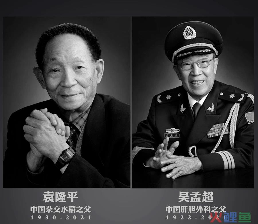 哀悼袁隆平、吴孟超逝世文案：唯愿人间医食无忧