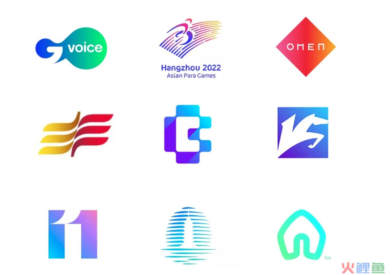 新潮渐变色logo设计技巧和创意方式