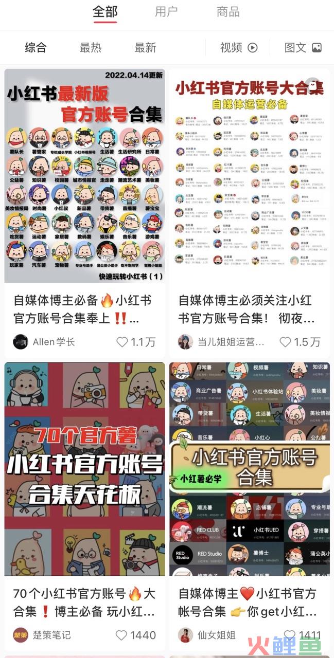 小红书最全70+官方账号大起底，玩赚小红书必看！