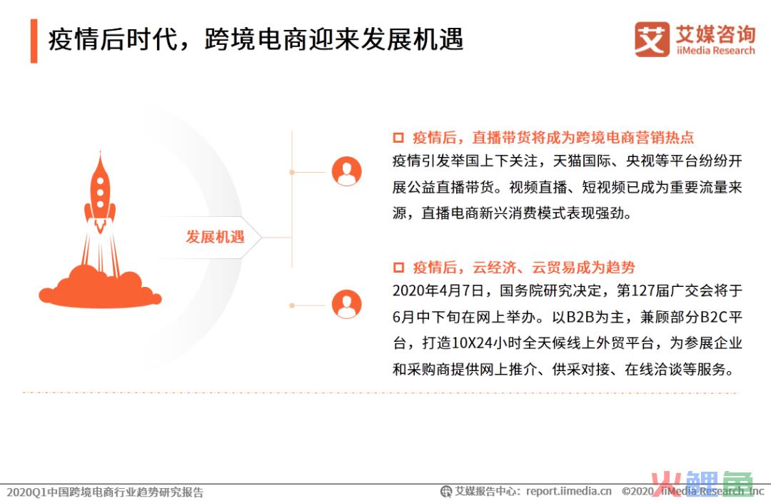 艾媒报告|2020Q1中国跨境电商行业趋势研究报告(跨境电商 pdf)