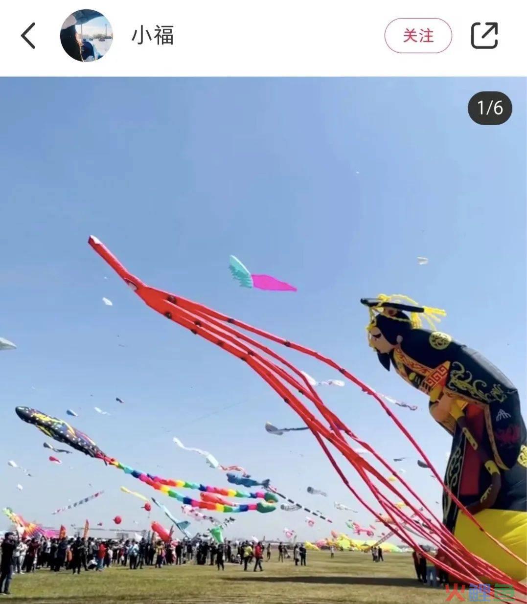 除了秦始皇变形计，雪王和天猫也被潍坊放了风筝