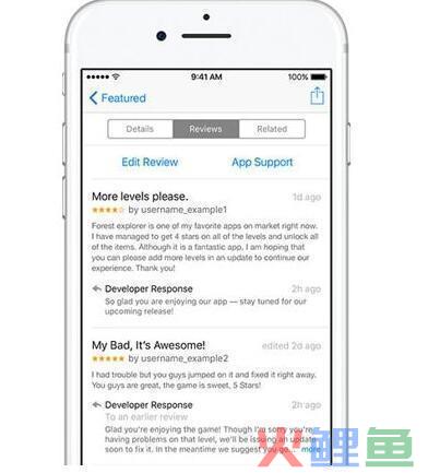 利好消息：苹果正式允许开发者回复appstore用户评论