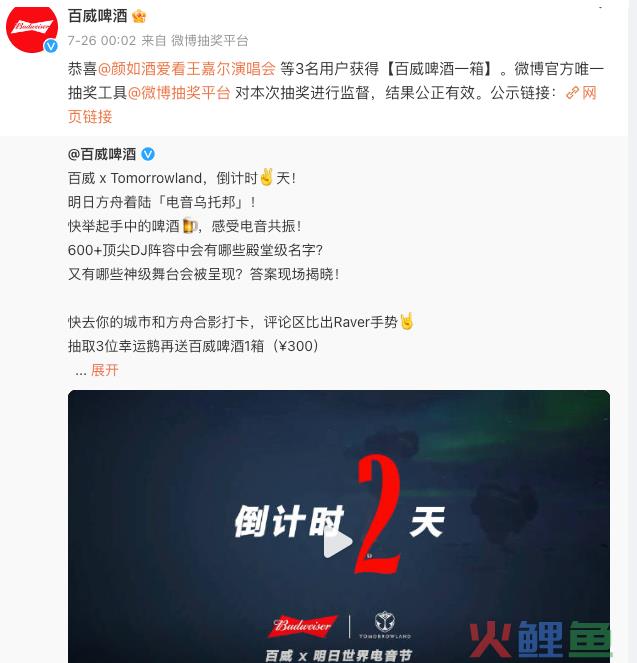 百威 x Tomorrowland，用最in的电音节撬动年轻圈层