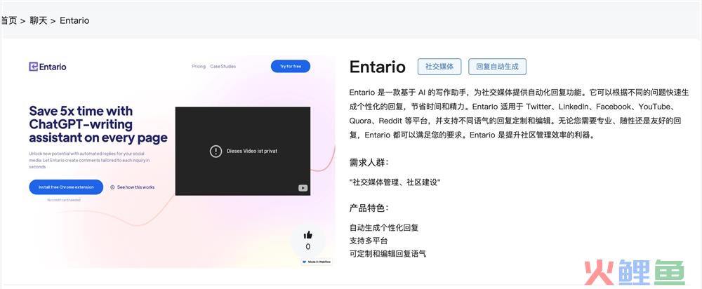 Entario官网体验入口 AI写作助手文章自动生成工具免费试用地址