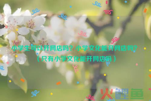 小学文化能开淘宝店铺吗？学生开淘宝店卖什么好？