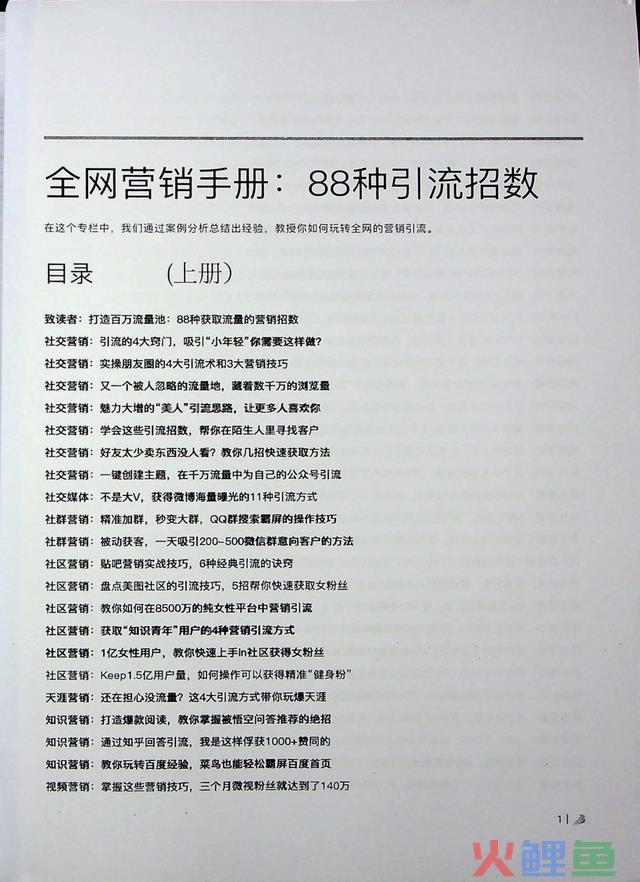全网营销手册-88种引流招数